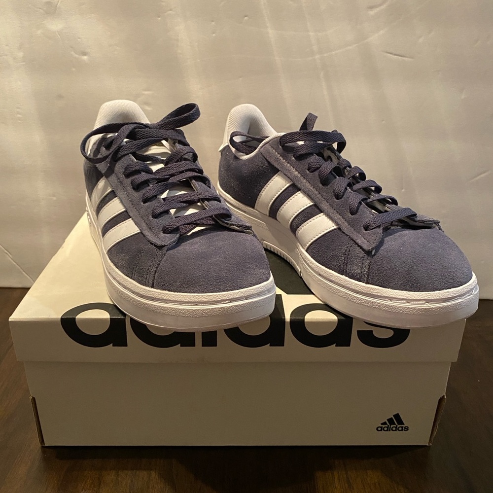 Adidas Grand Court Alpha Blue Casual Sneakers - Picture 2 of 10
